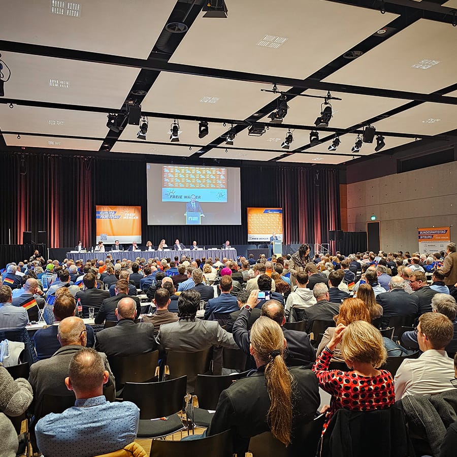 Bundesvorsitzender der FREIE WÄHLER Hubert Aiwanger auf dem Bundesparteitag 2024 in Bitburg